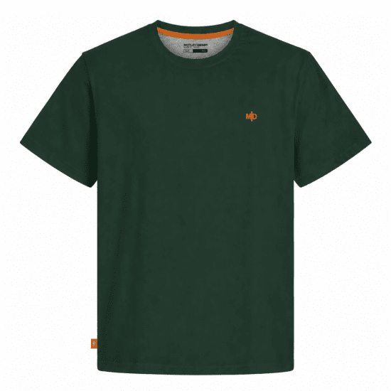 Motley Denim Stockholm T-shirt Racing Green - Majice Kratkih Rukava - Muške Majice Kratkih Rukava Veliki Brojevi 