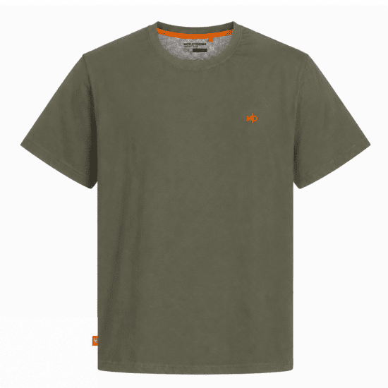 Motley Denim Stockholm T-shirt Dark Khaki - Majice Kratkih Rukava - Muške Majice Kratkih Rukava Veliki Brojevi 