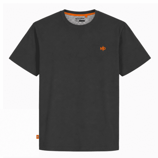 Motley Denim Stockholm T-shirt Charcoal - Majice Kratkih Rukava - Muške Majice Kratkih Rukava Veliki Brojevi 