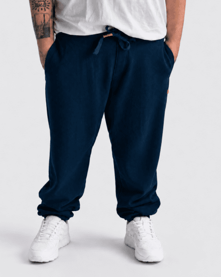 Motley Denim Berlin Sweatpants Dark Indigo - Sportske hlače & kratke - Muške Trenirke Veliki Brojevi