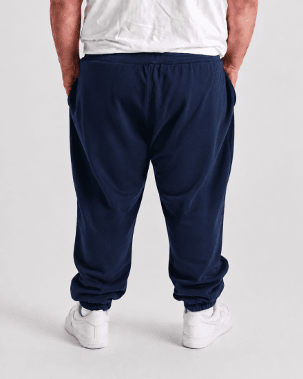 Motley Denim Berlin Sweatpants Dark Indigo - Sportske hlače & kratke - Muške Trenirke Veliki Brojevi