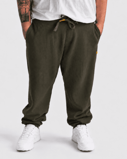 Motley Denim Berlin Sweatpants Dark Khaki - Sportske hlače & kratke - Muške Trenirke Veliki Brojevi
