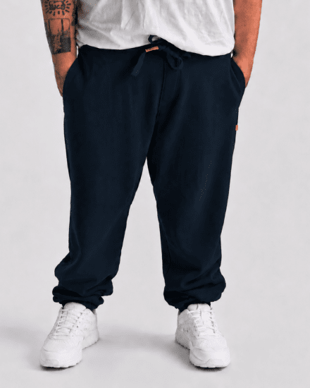 Motley Denim Berlin Sweatpants Navy - Sportske hlače & kratke - Muške Trenirke Veliki Brojevi
