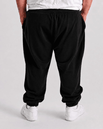 Motley Denim Berlin Sweatpants Black - Sportske hlače & kratke - Muške Trenirke Veliki Brojevi