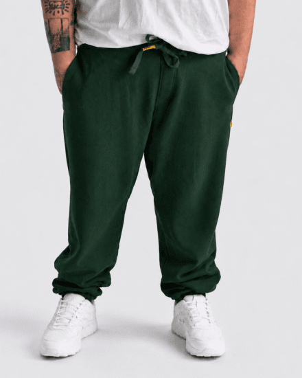 Motley Denim Berlin Sweatpants Racing Green - Sportske hlače & kratke - Muške Trenirke Veliki Brojevi