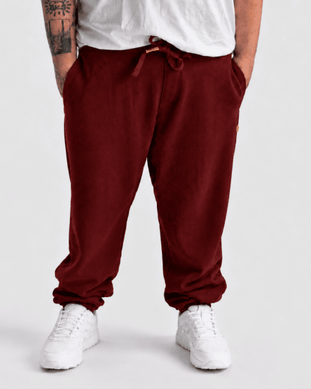 Motley Denim Berlin Sweatpants Red - Sportske hlače & kratke - Muške Trenirke Veliki Brojevi