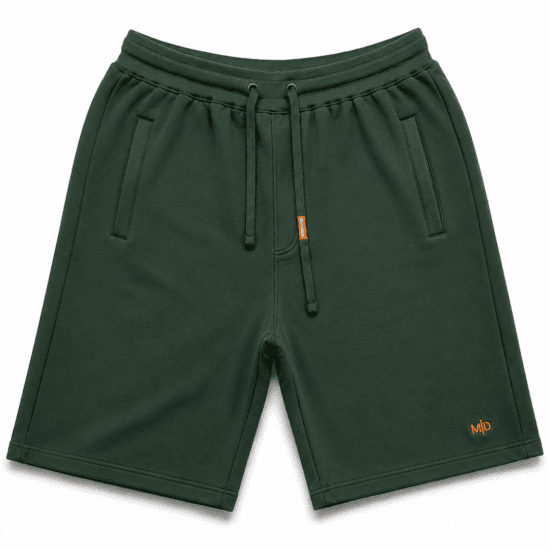Motley Denim Paris Sweatshorts Racing Green - Sportske hlače & kratke - Muške Trenirke Veliki Brojevi
