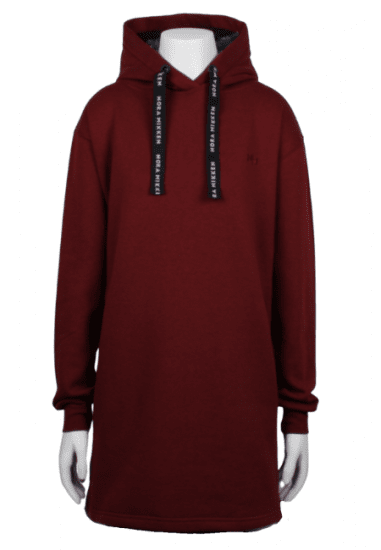 Nora Mikken KRISTINA Long Hoodie Burgundy - Puloveri & dukserice - 