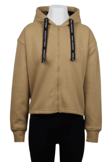 Nora Mikken GERTRUD Cropped Hoodie Camel - ODJEĆA ZA ŽENE XS-XXL - 