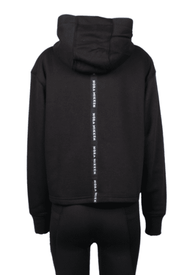 Nora Mikken GERTRUD Cropped Hoodie Black - Puloveri & dukserice - 