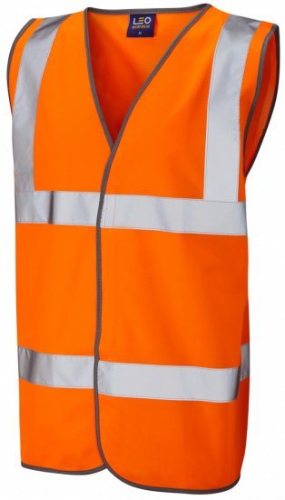 Leo Tarka Waistcoat Hi-Vis Orange - Radna odjeća - Radna Odjeća Veliki Brojevi