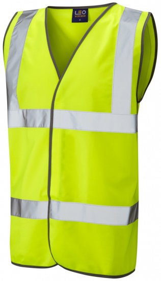 Leo Tarka Waistcoat Hi-Vis Yellow - Radna odjeća - Radna Odjeća Veliki Brojevi