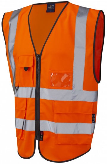 Leo Lynton Superior Waistcoat Hi-Vis Orange - Radna odjeća - Radna Odjeća Veliki Brojevi