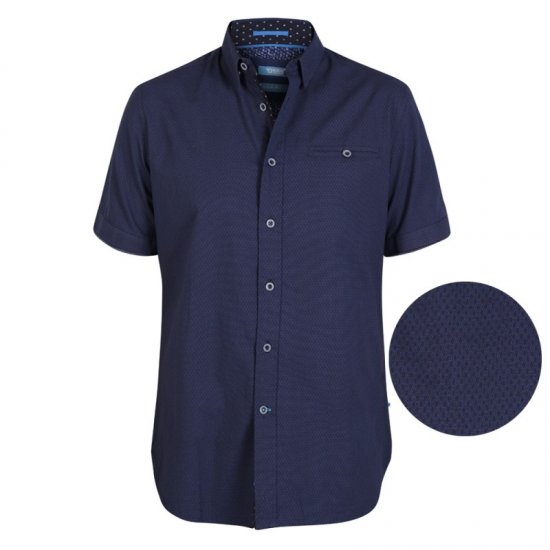 D555 Wesson Shirt Navy - Košulje - Muške Košulje Veliki Brojevi