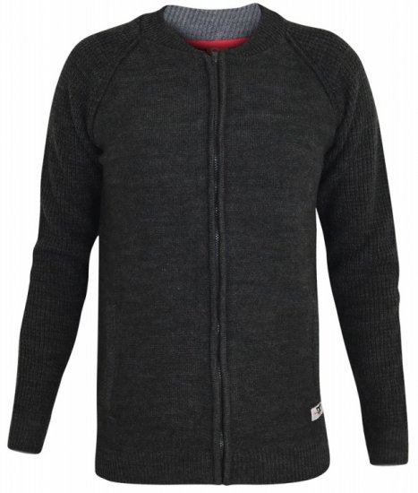 D555 Xavier Knitted Bomber Charcoal - Puloveri & dukserice - Muške Puloveri & dukserice veliki brojevi