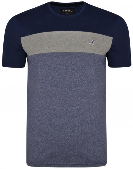 Kangol Zeek T-shirt Blue - Majice Kratkih Rukava - Muške Majice Kratkih Rukava Veliki Brojevi 